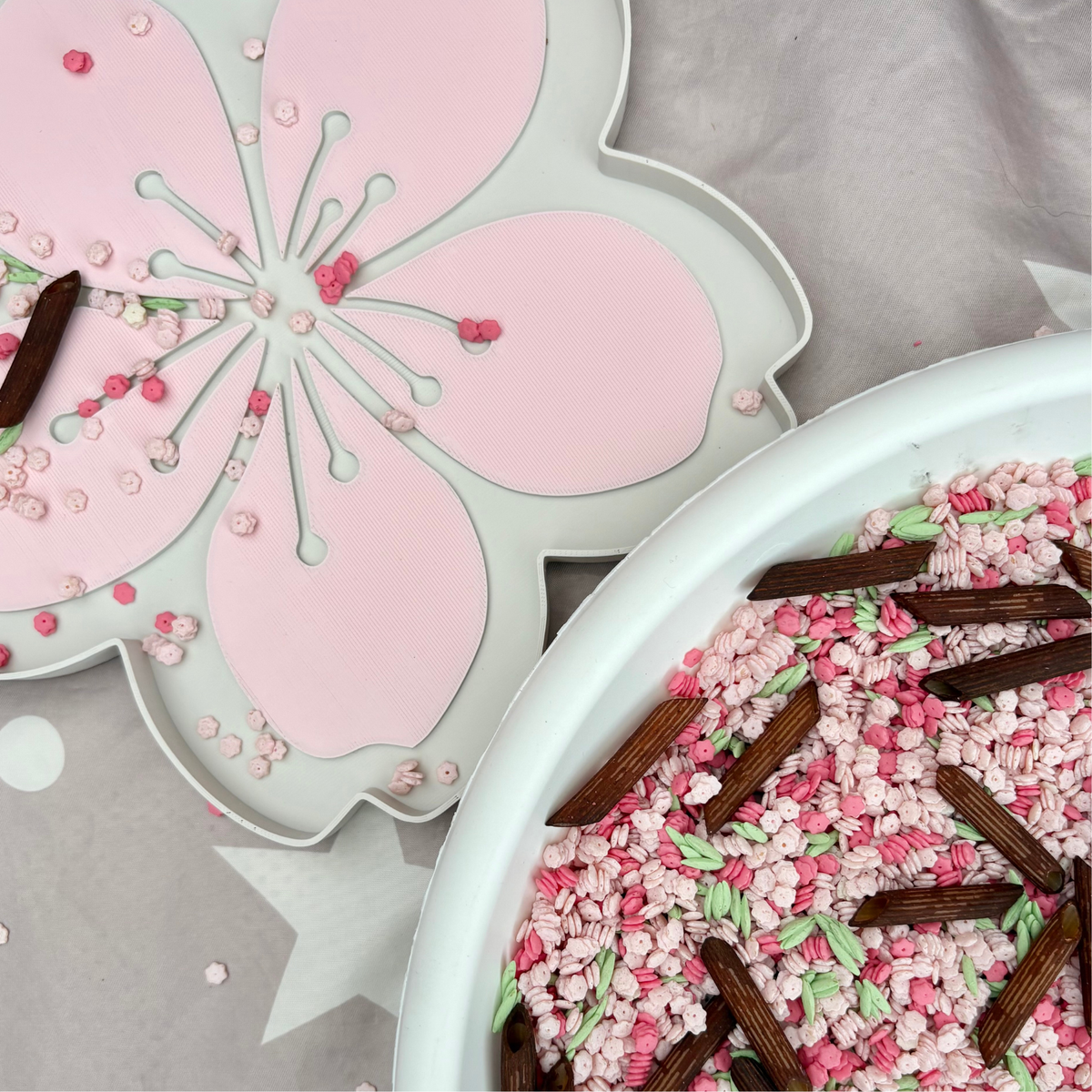 Cherry Blossom Sensory Tray